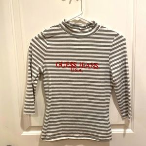 Guess originals X A$AP Rocky collab long sleeve mock  neck tee